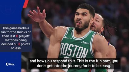 Celtics 'embrace the darkness' to win as Knicks fall flat at home