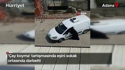 Kahvaltı yüzünden eşini darbetti!
