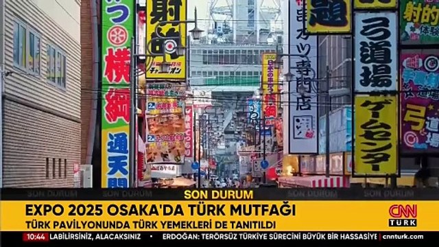 CNN TÜRK fuardaki Türk pavilyonundan aktardı: Türk bayrağı EXPO 2025 Osaka’da