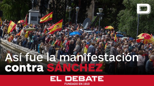El rechazo a Sánchez reúne al doble de manifestantes que los sindicatos por el 1 de mayo