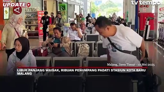 Libur Panjang Waisak, Penumpang Padati Stasiun Malang
