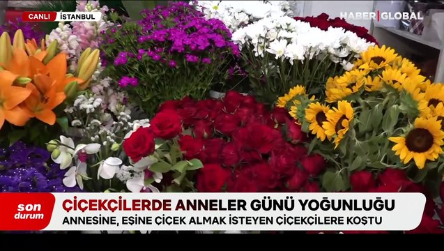 Çiçekçilerde Anneler Günü yoğunluğu: Annesine, eşine çiçek almak isteyenler akın etti