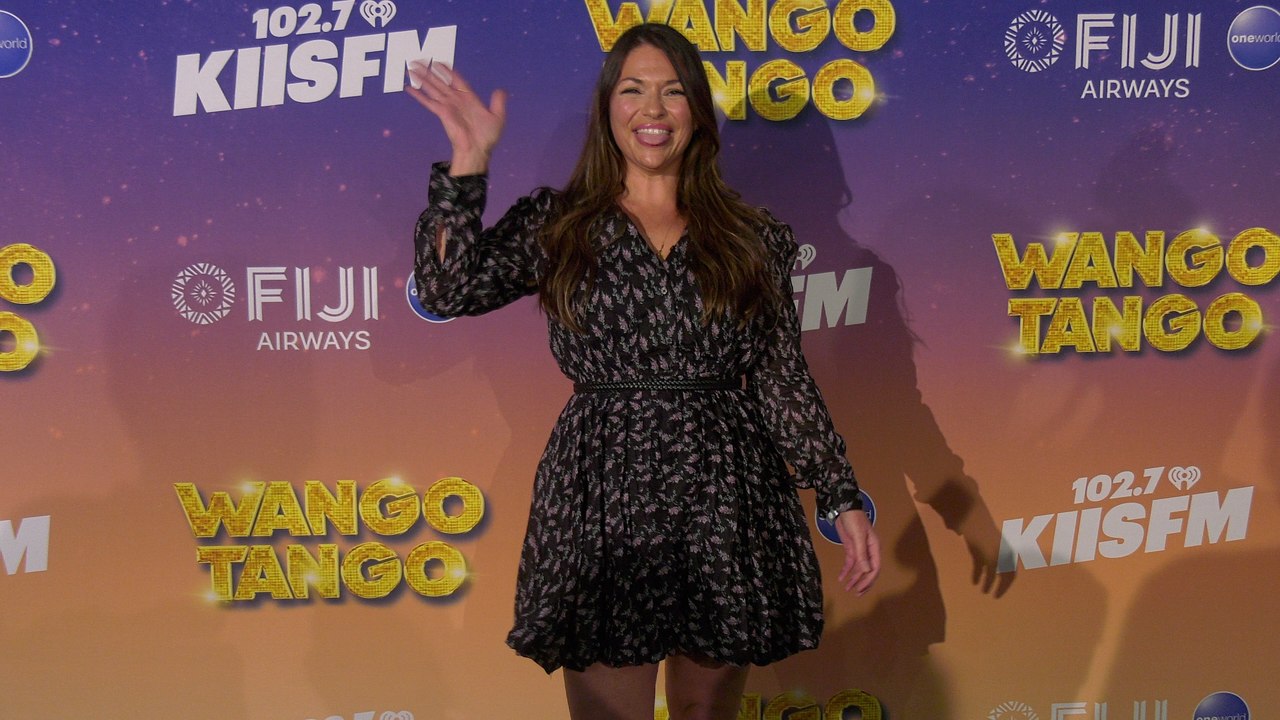 DeAnna Pappas attends iHeartRadio's 102.7 KIIS FM Wango Tango 2025 green carpet