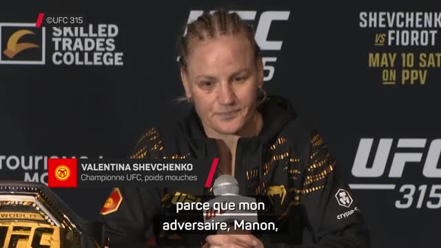 UFC 315 - Shevchenko : Un combat difficile face à Fiorot mais je continue à avancer !”