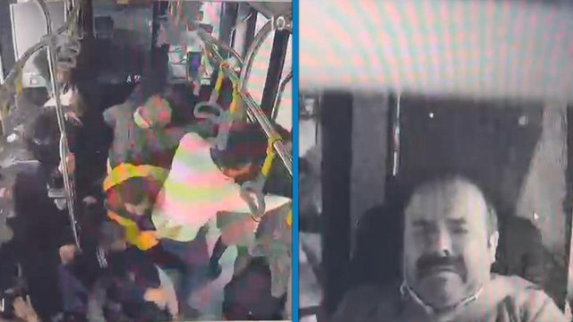 Metrobüs kazası araç içi kamerasında