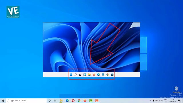 How to center the taskbar icons in Windows 10