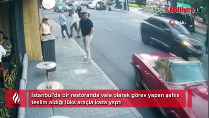 Aracını teslim etmişti! Vale servet değerindeki araçla kaza yaptı
