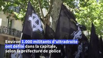 Défilé de militants d'ultradroite dans Paris