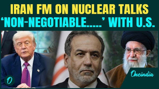 Iran FM’s TOUGH stance during talks with U.S | ‘Iran’s right to.....Non-Negotiable’ | Nuclear Talks