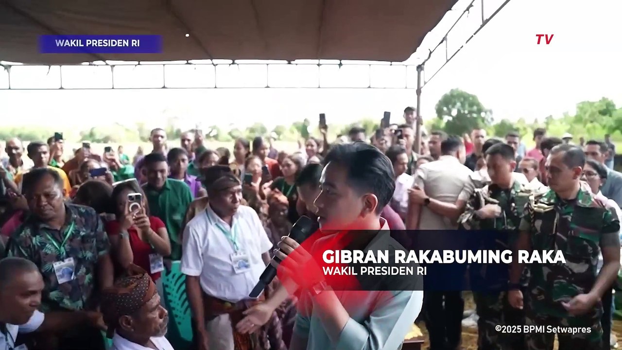 [FULL] Sambutan Gibran Buat Tawa Mentan Amran, Siap Tampung Keluhan Petani di Kab. Kupang