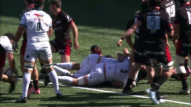 TOP 14 - Essai de Lucas REY (SP) - LOU Rugby - Section Paloise