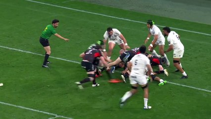 TOP 14 - Essai de Mathis CASTRO FERREIRA (ST) - RC Toulon - Stade Toulousain