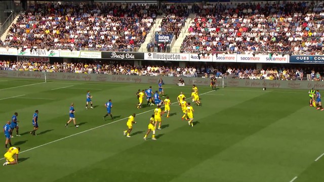TOP 14 - Essai de Jules FAVRE (SR) - RC Vannes - Stade Rochelais