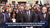 Los Reyes homenajean a los españoles que murieron en el campo de concentración de Mauthausen