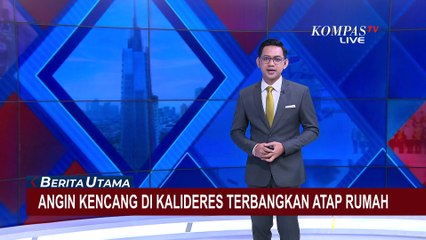 Ngeri! Atap Rumah Beterbangan Diterpa Angin Kencang di Kalideres
