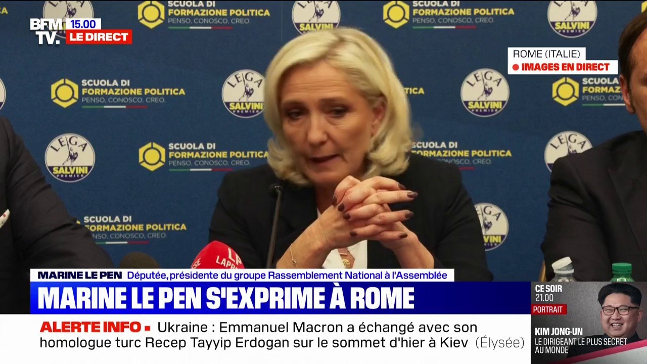 Guerre en Ukraine : Marine Le Pen étrille la coalition des alliés
