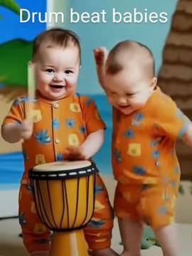 Drum beating infants, #drum, #beat, #infants, #funny