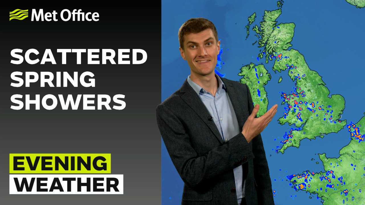 Met Office Evening Weather Forecast 11/05/2025 - Thundery showers for some