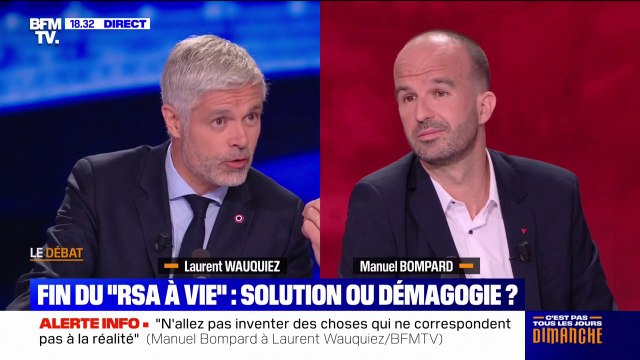 Budget: Laurent Wauquiez (LR) indique veut garder le social pour ceux qui en ont besoin , Manuel Bompard (LFI) pointe une proposition totalement indécente