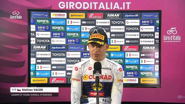 Cycling - Giro d'Italia 2025 - Mathias Vacek : Mads Pedersen is the biggest teacher I could have