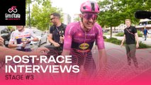 Giro d'Italia 2025 | Stage 3: Post-race interviews