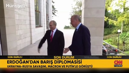 Cumhurbaşkanı Erdoğan, Putin ve Macron ile telefonda görüştü
