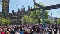 Bradford City Fire: Emotional tribute 40 years on: People came together in Bradford today to remember the lives lost