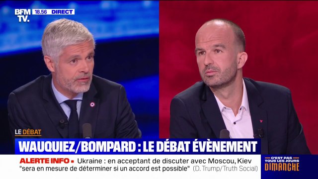 Insécurité en France: Manuel Bompard (LFI) estime qu'il y a une surenchère sur les mots , Laurent Wauquiez (LR) lui reproche de fragiliser le travail des forces de l'ordre