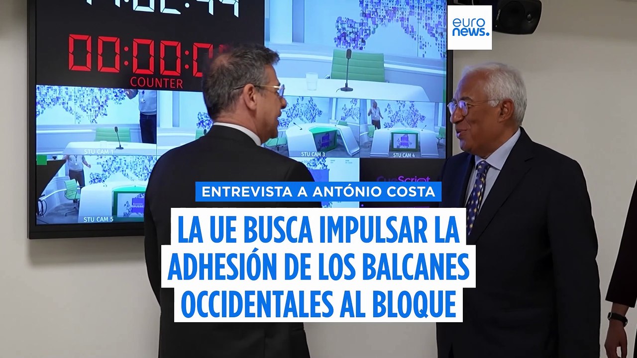 Albania y Montenegro podrían entrar en la UE antes que los demás, dice Costa a 'Euronews'