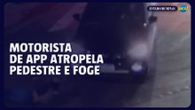 Motorista de app atropela mulher na faixa e foge do local em BH