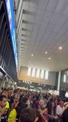 Aglomeración en la estación de Santa Justa en Sevilla por una incidencia técnica en los trenes con Madrid