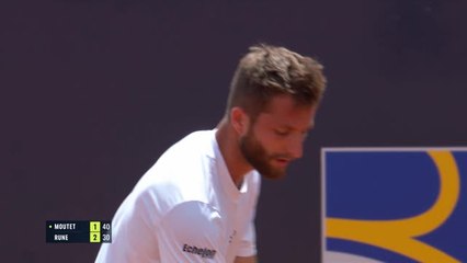 Rome - Moutet remporte un énorme bras de fer contre Rune