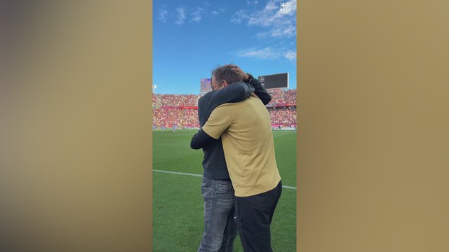 Celebración FC Barcelona completa tras vencer en el Clásico