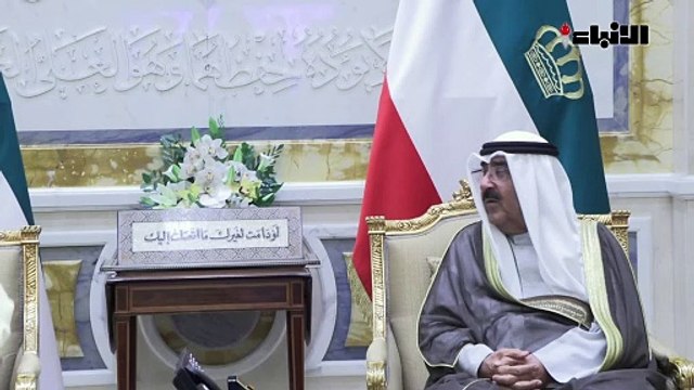 صاحب السمو الأمير الشيخ مشعل الأحمد مستقبلاً سفير خادم الحرمين الشريفين لدى الكويت صاحب السمو الأمير سلطان بن سعد بن خالد آل سعود