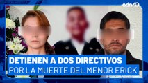 Detienen a dos directivos por la muerte de Erick en campamento de escuela militarizada