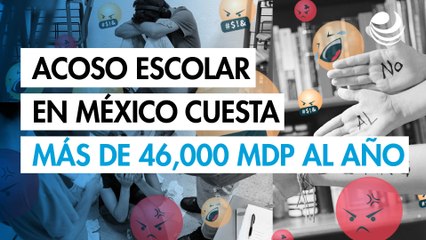 Acoso escolar cuesta más de 46,000 millones de pesos al año en México