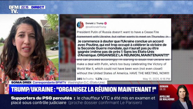 Paix en Ukraine: Donald Trump demande à la Russie et à l'Ukraine d'organiser la réunion maintenant