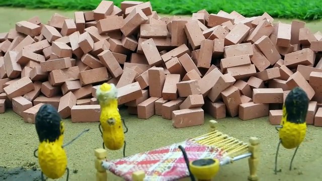 diy mini house making with bricks science project _ diy tractor _