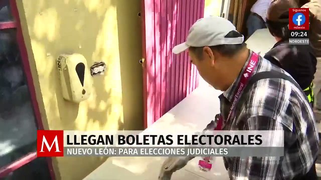 Arriban a Nuevo León las boletas para la elección del Poder Judicial