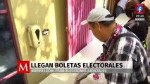Arriban a Nuevo León las boletas para la elección del Poder Judicial