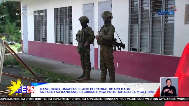 Ilang guro, umatras bilang electoral board dahil sa takot sa kanilang seguridad; mga pulis hahalili sa mga guro | Eleksyon 2025