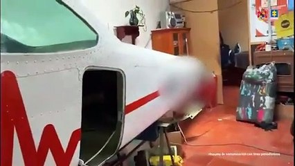 Avioneta incautada "pieza por pieza" cuando la armaban en Chía
