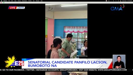 Senatorial candidate Panfilo Lacson, bumoboto na | Eleksyon 2025