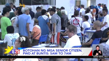 Mga senior citizen, PWD at buntis, nagsisimula nang bumoto | Eleksyon 2025