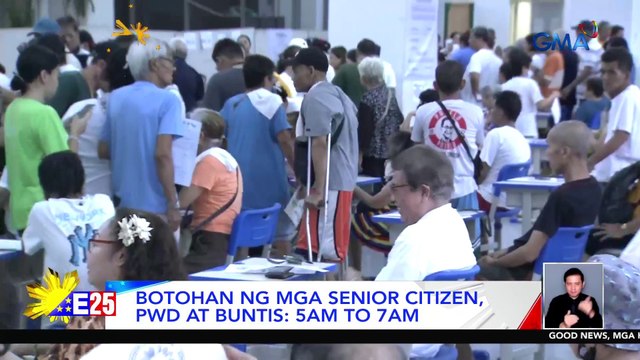 Mga senior citizen, PWD at buntis, nagsisimula nang bumoto | Eleksyon 2025