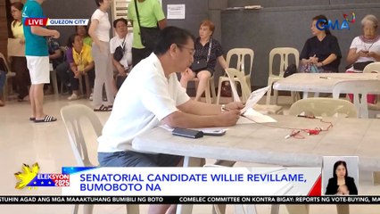 Sen. candidates Willie Revillame at Bong Revilla, bumoboto na | Eleksyon 2025