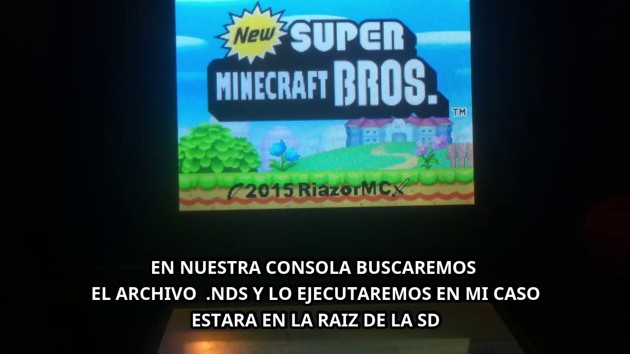NEW SUPER MARIOCRAFT PARA NINTENDO DS, DSI, 2DS, 3DS, ANDROID R4 HOMEBREW MINECRAFT