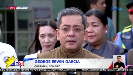 Press conference ni George Erwin Garcia, Chairman, Comelec as of 8:04 AM (May 12, 2025) | Eleksyon 2025