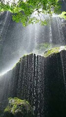 Very beautiful waterfall in nature