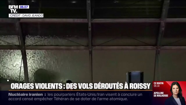 Une vingtaine de vols détournés de l'aéroport de Roissy vers celui d'Orly à cause de violents orages en Île-de-France